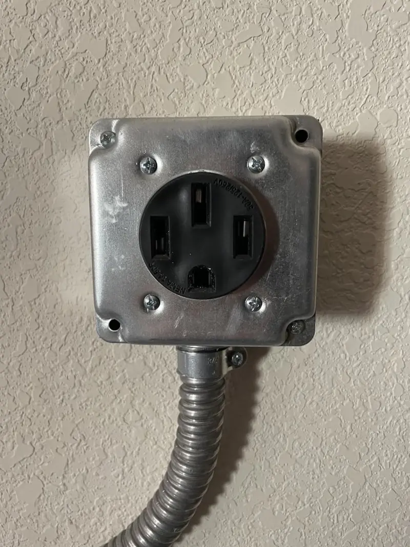 NEMA 14-50 outlet installed for Smart Home Electrical in Vancleave